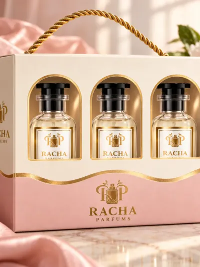 Coffret Femme Racha Parfums — 3 parfums 50 ml