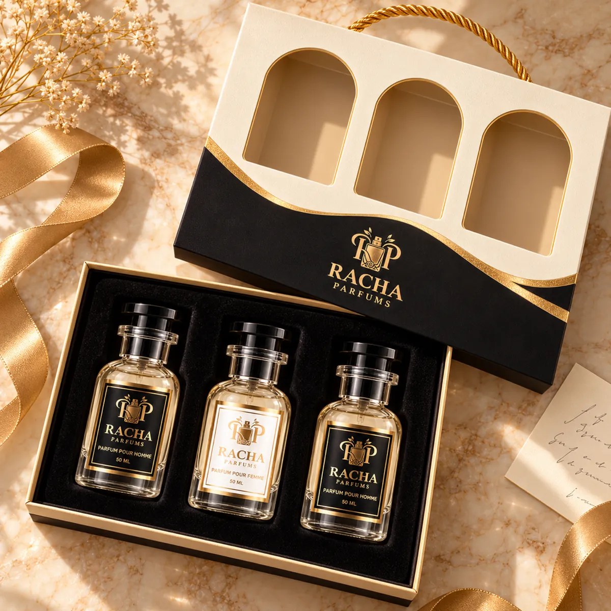 Coffret Mixte Racha ouvert