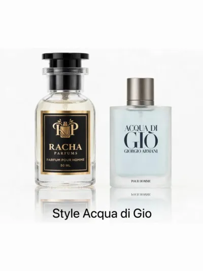 Racha Parfums Style Acqua di Gio 50 ml — inspiré de Acqua di Giò de Giorgio Armani