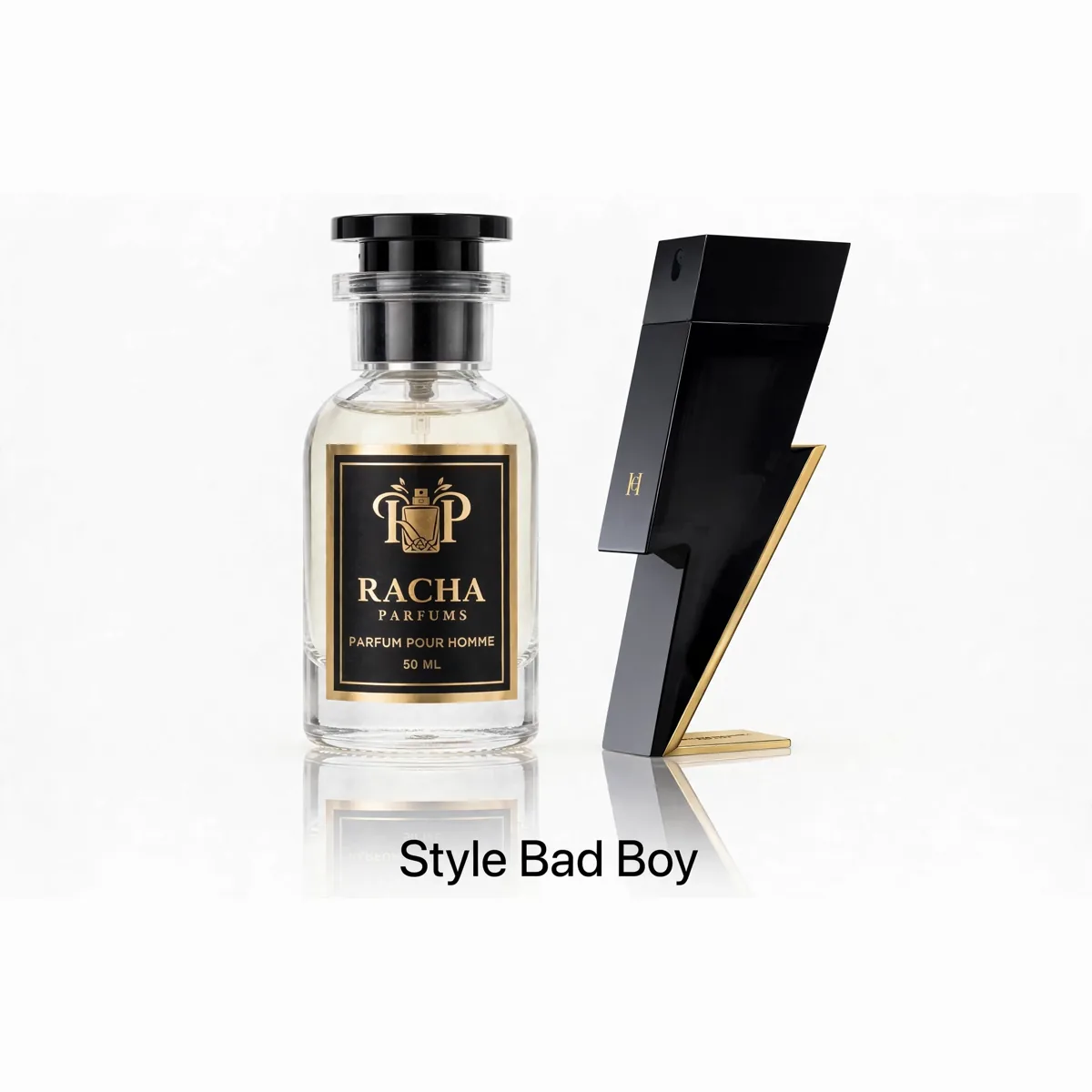 Racha Parfums Style Bad Boy 50 ml — inspiré de Bad Boy de Carolina Herrera