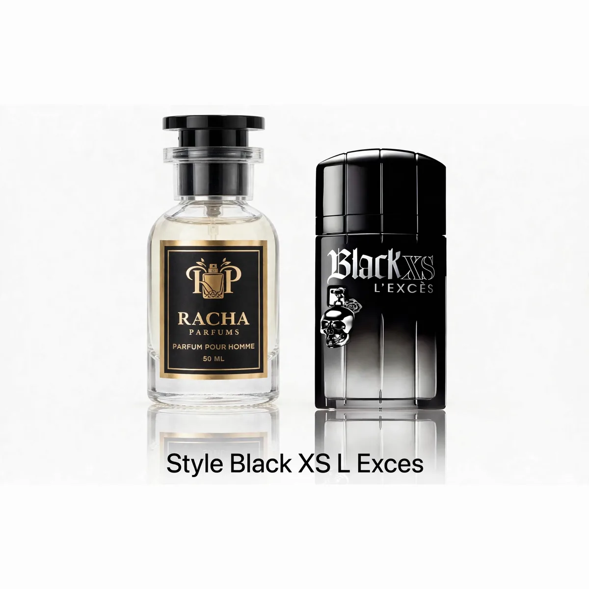 Racha Parfums Style Black XS L'Excès 50 ml — inspiré de Black XS L'Exces for Him de Rabanne