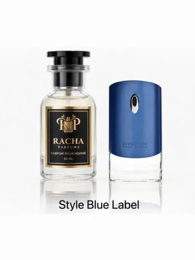 Racha Parfums Style Blue Label 50 ml — inspiré de Givenchy Pour Homme Blue Label de Givenchy
