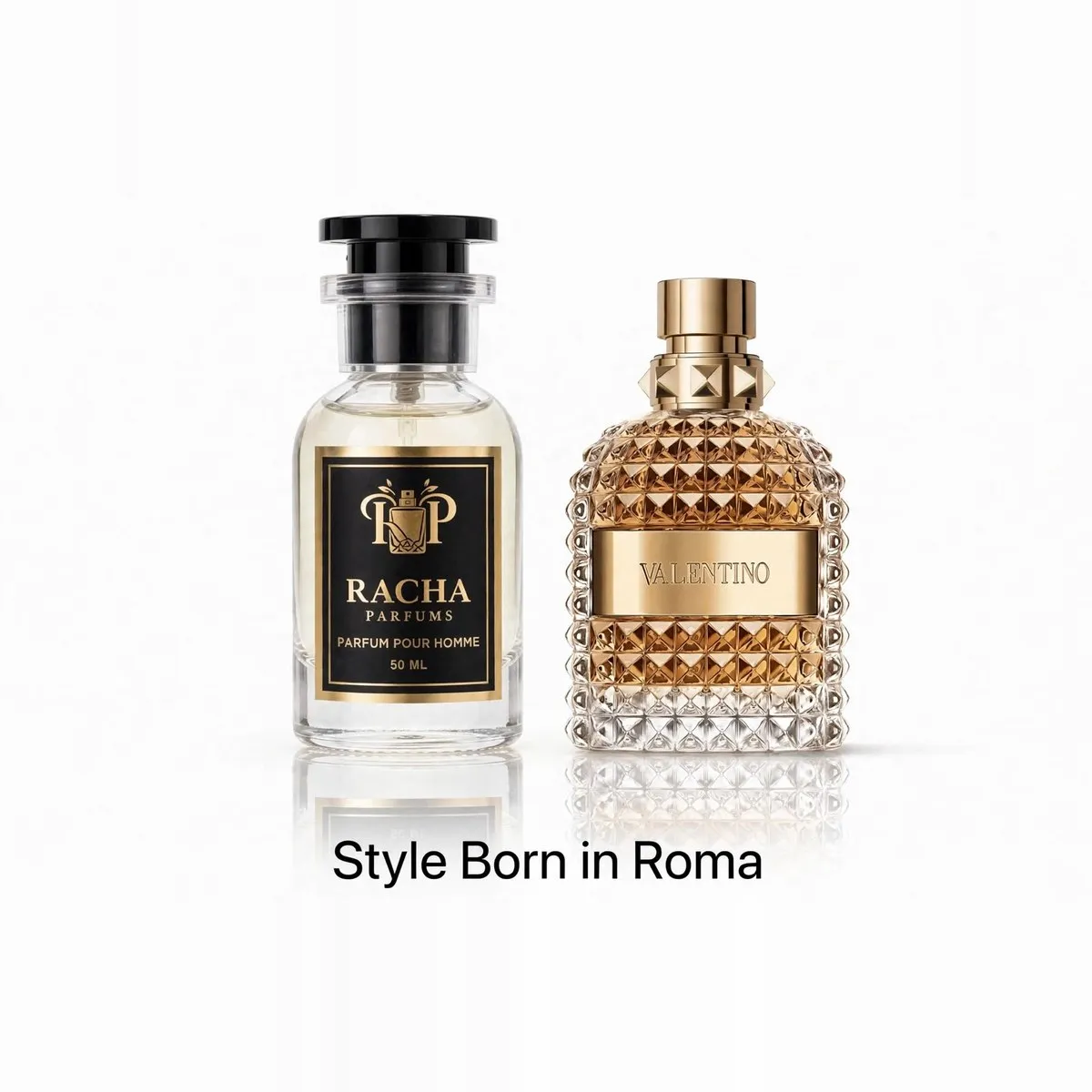 Racha Parfums Style Born in Roma 50 ml — inspiré de Valentino Uomo Born in Roma de Valentino